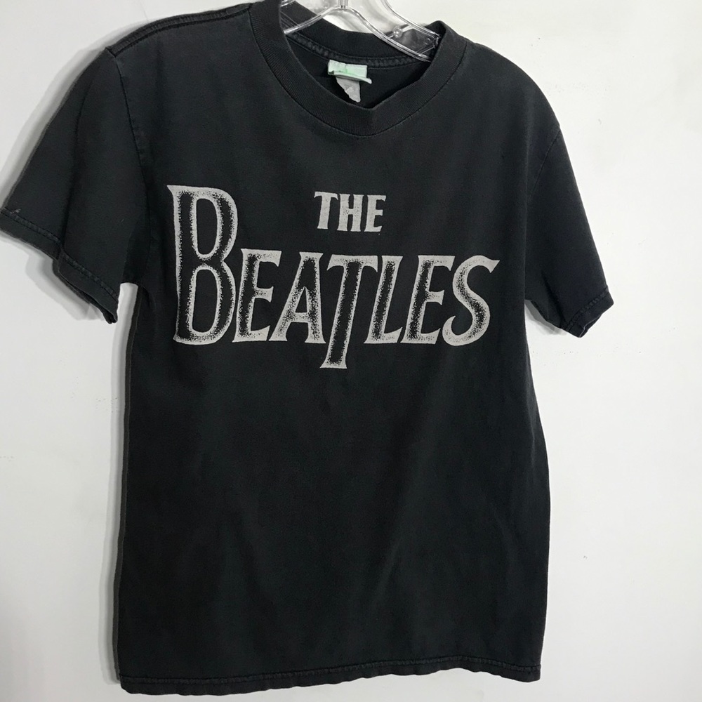 The Beatles 2005 graphic band short sleeve t-shirt black small tee